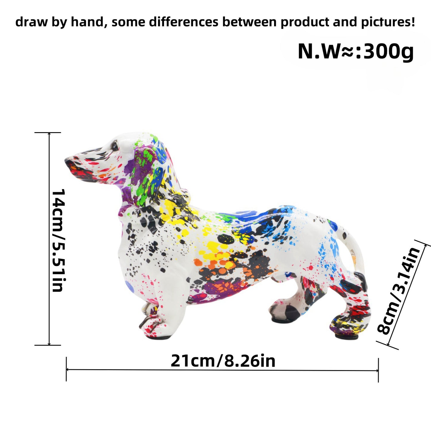 Dachshund Dog Graffiti Art Decoration