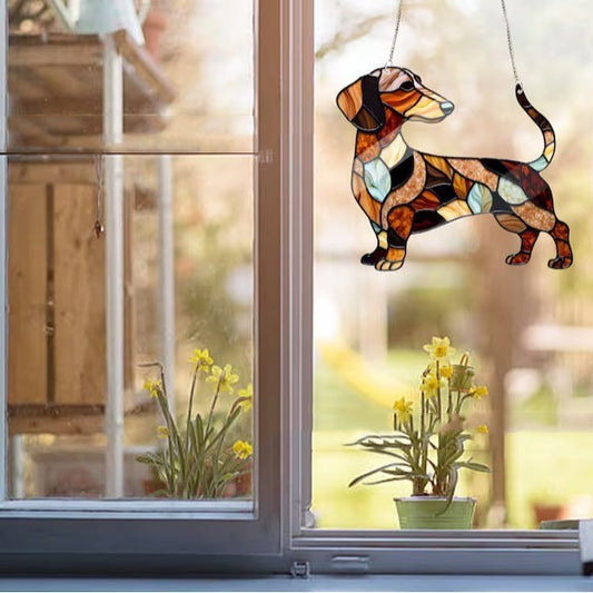Sausage Dog Window Decorative Band Lanyard