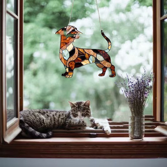 Sausage Dog Window Decorative Band Lanyard