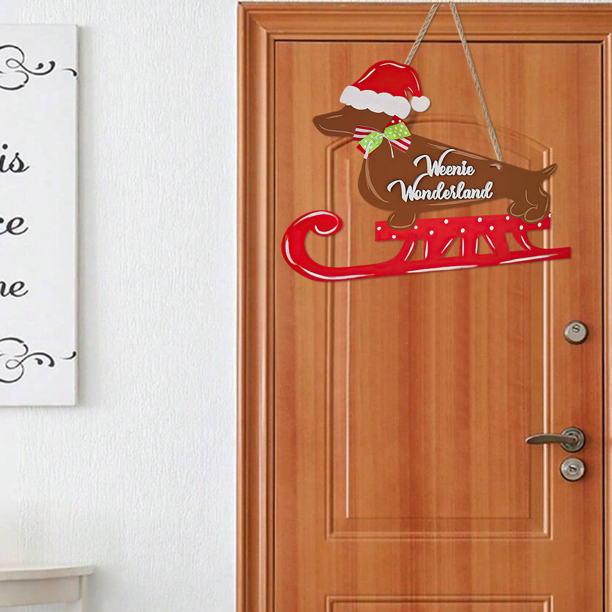 Christmas Dachshund Hanging Decoration
