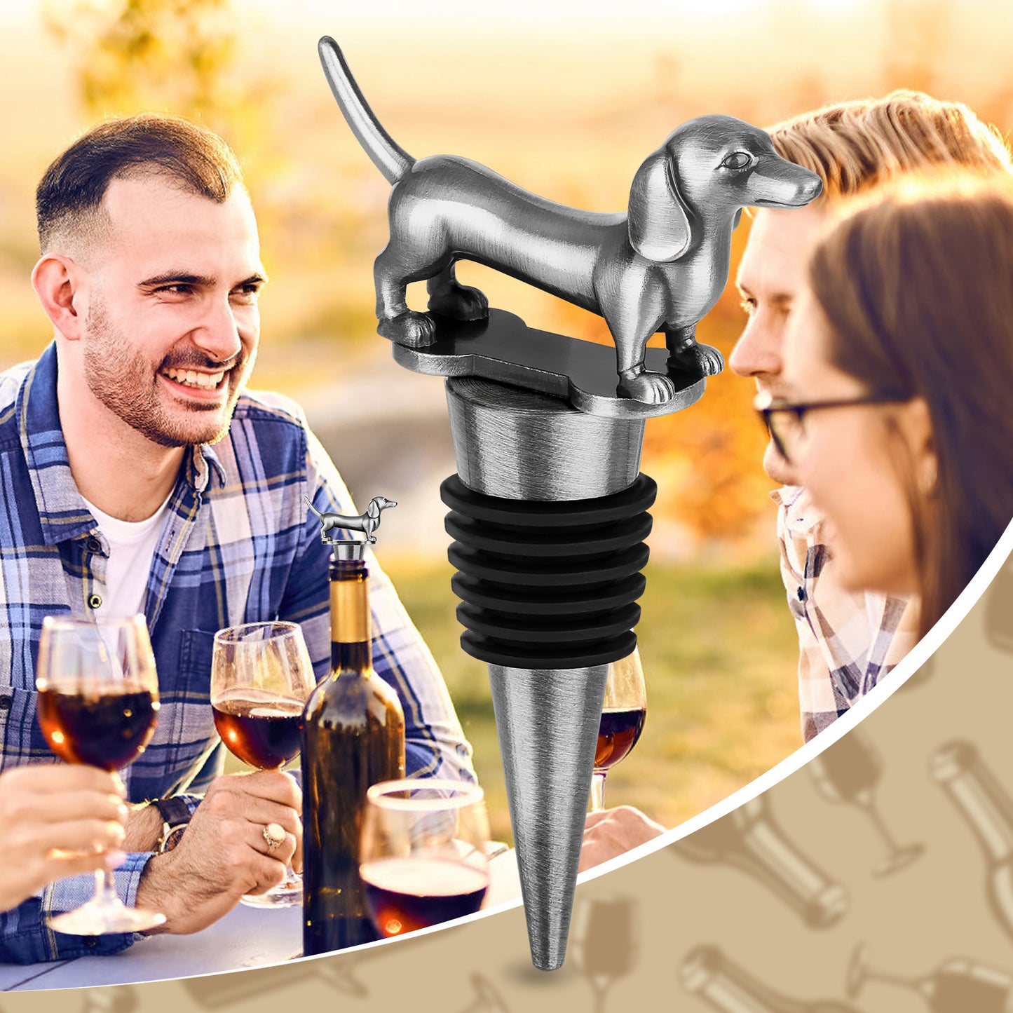 Dachshund Wine Stopper