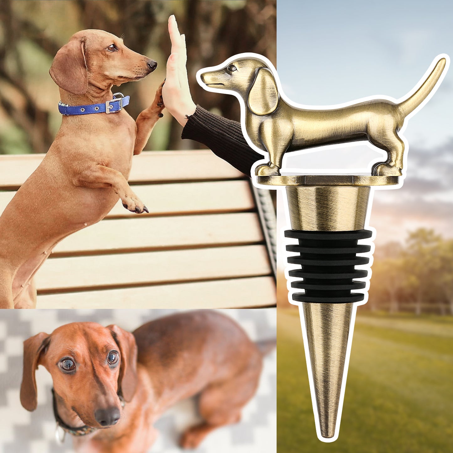Dachshund Wine Stopper