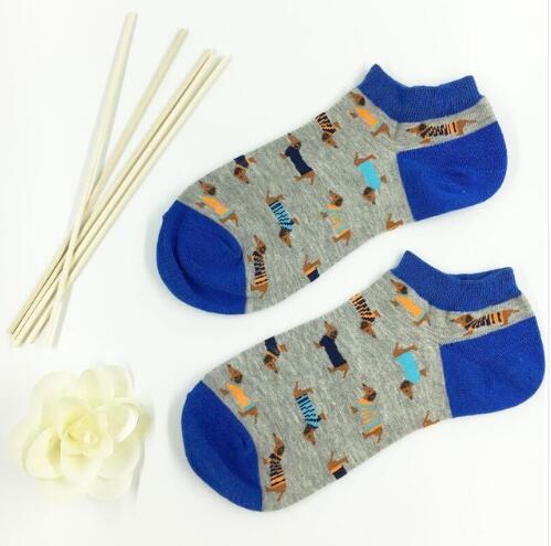 Doxie Dob 10pcs cotton socks dog print