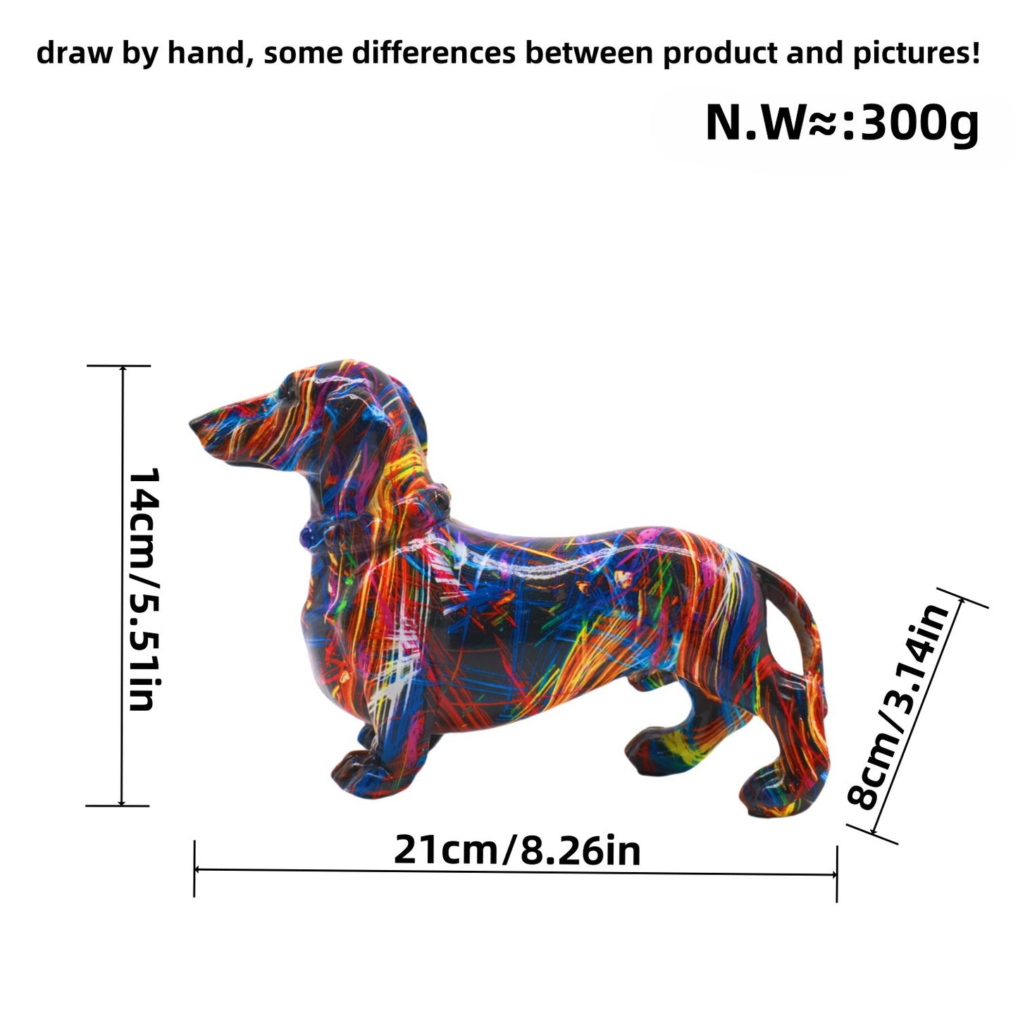 Dachshund Dog Graffiti Art Decoration
