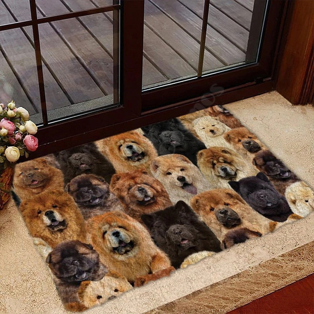 Hot Selling Product Home Door Mat Fashion 3D Digital Dog Printing Rectangular Mat Wholesale Customization