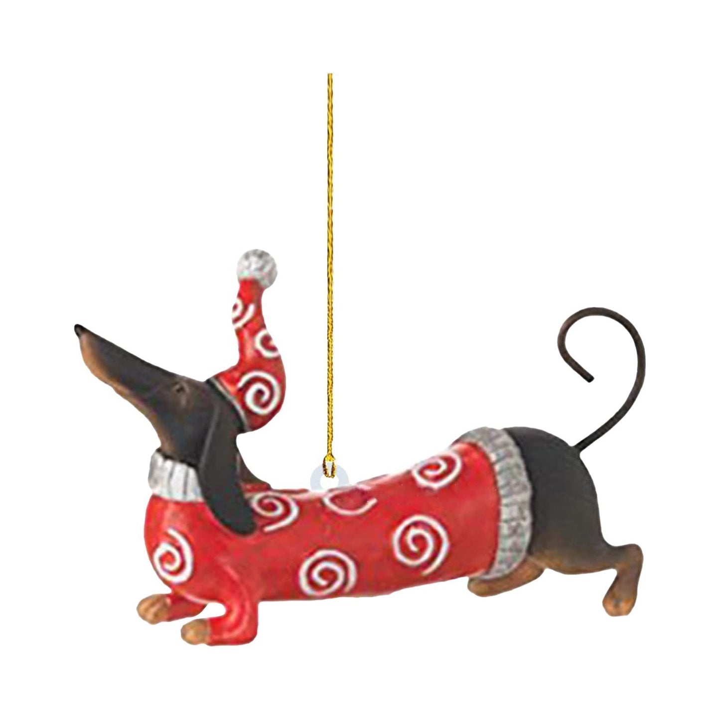 Acrylic Dachshund Christmas Tree Decoration