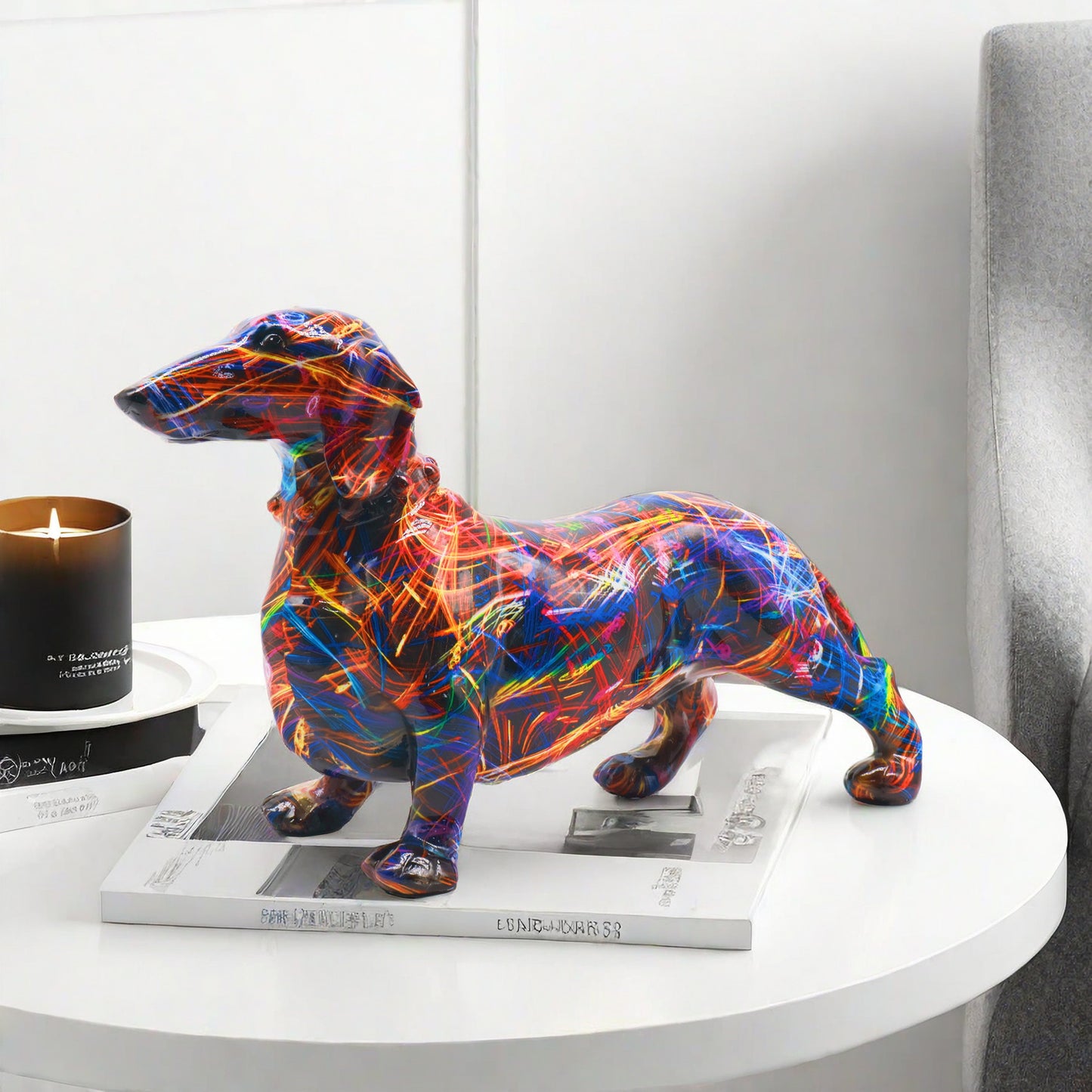 Dachshund Dog Graffiti Art Decoration