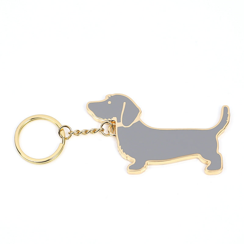 Dachshund Metal Key Chain Pendant