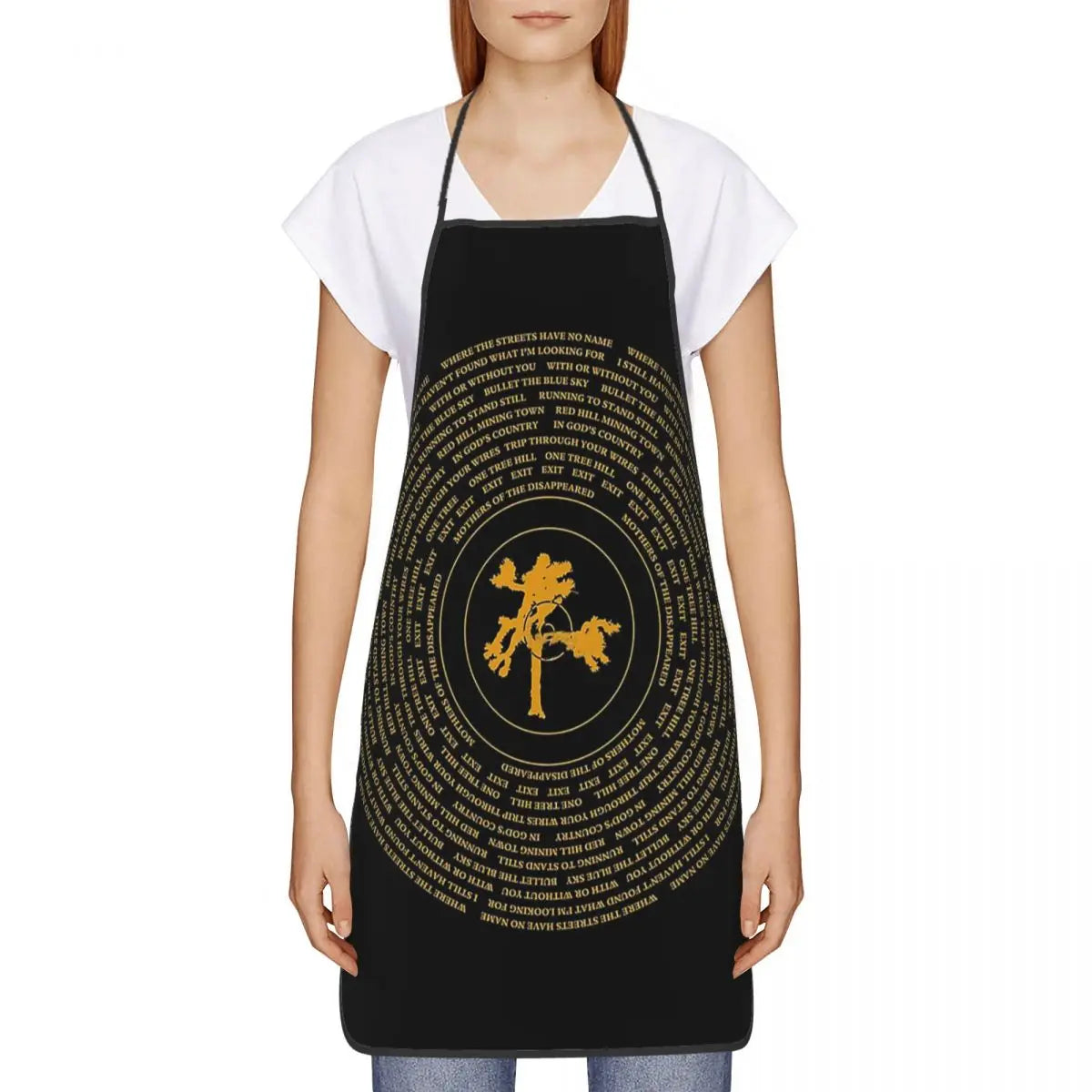 Joshua Tree Vinyl Aprons for Women Men Kitchen Chef Cooking Tablier Household Bib Baking Cleaning Unisex Adult Pinafore Delantal