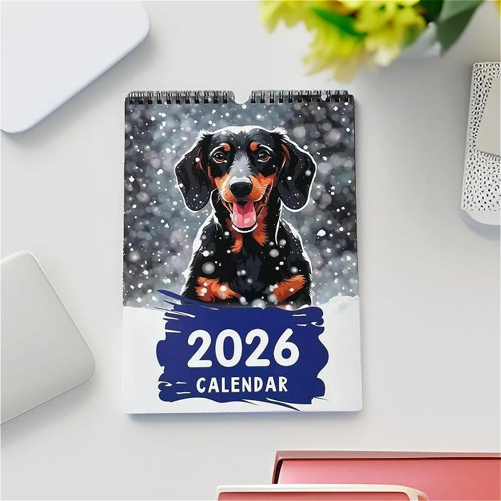 2026 Calendar Dachshund Hangable Wall