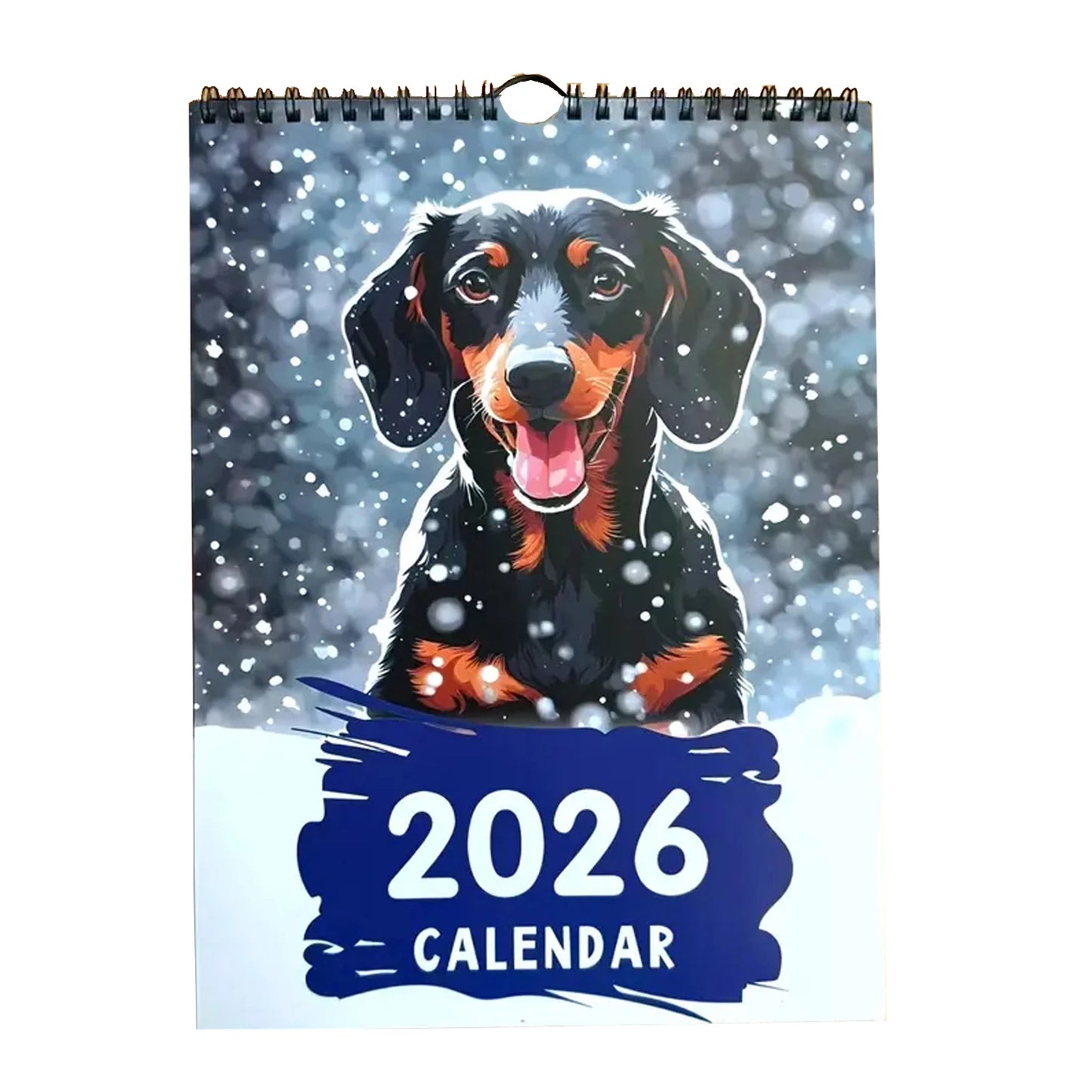 2026 Calendar Dachshund Hangable Wall