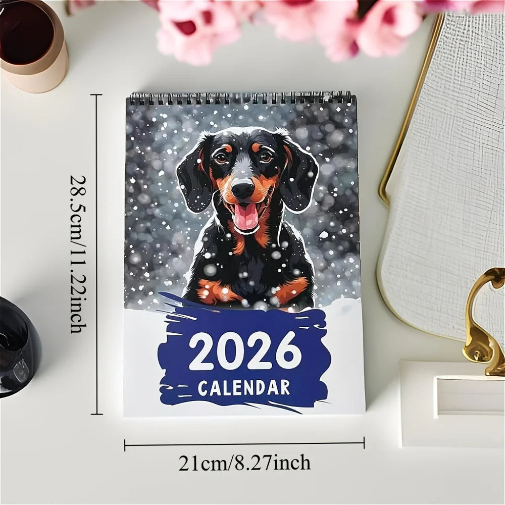 2026 Calendar Dachshund Hangable Wall