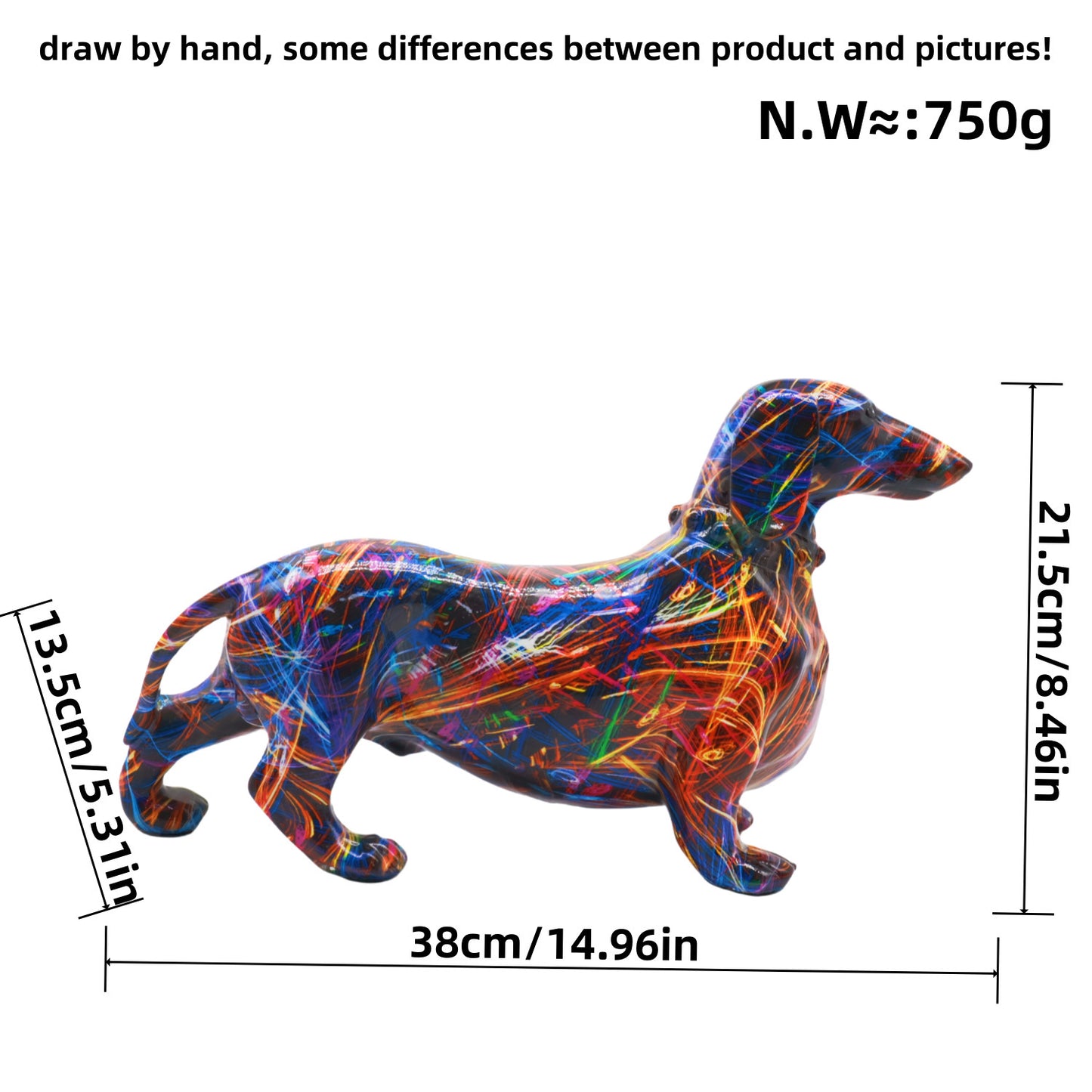 Dachshund Dog Graffiti Art Decoration