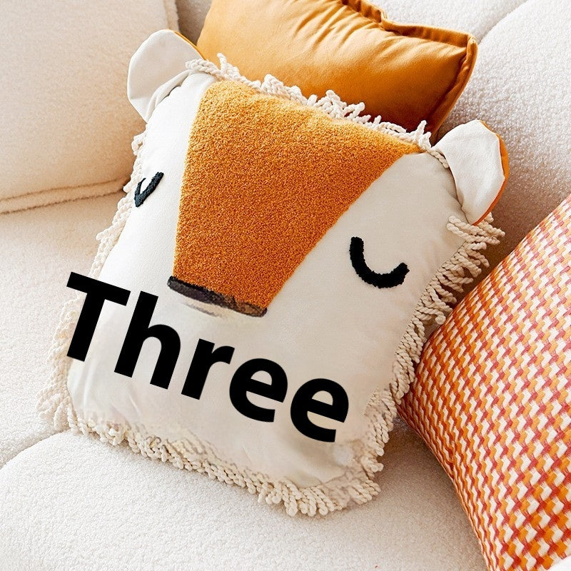 Embroidered Dachshund Pillow Cover