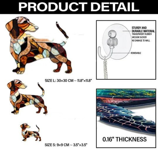 Sausage Dog Window Decorative Band Lanyard