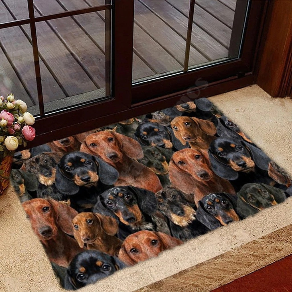 Hot Selling Product Home Door Mat Fashion 3D Digital Dog Printing Rectangular Mat Wholesale Customization