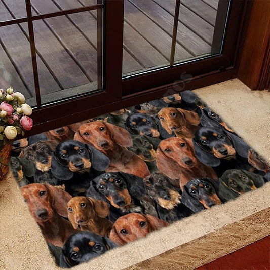 Hot Selling Product Home Door Mat Fashion 3D Digital Dog Printing Rectangular Mat Wholesale Customization