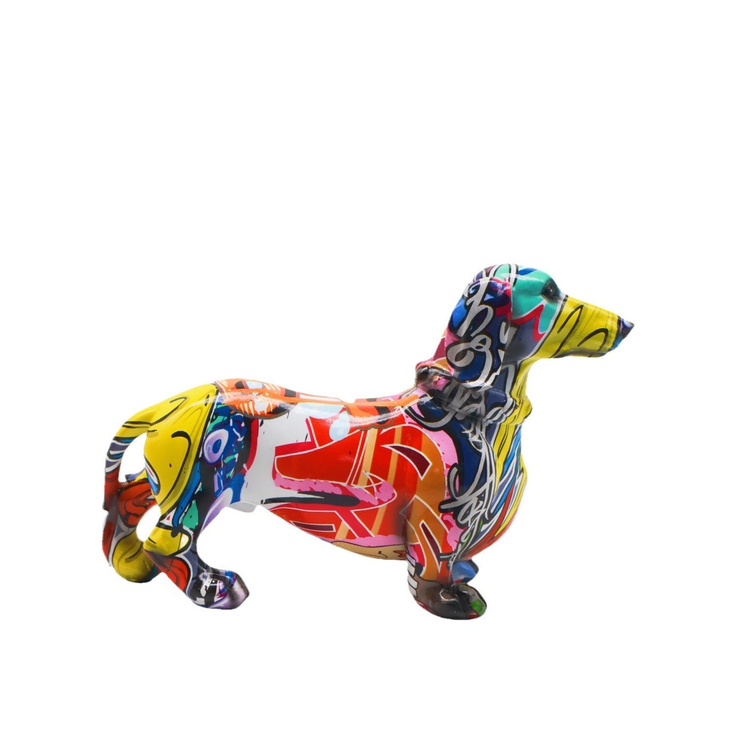 Dachshund Dog Graffiti Art Decoration